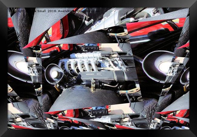 Ferrari engine Framed Print by Kate Small