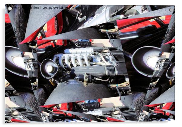 Ferrari engine Acrylic by Kate Small