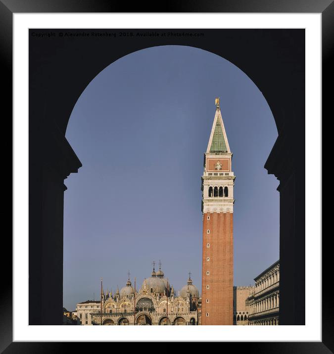 St. Mark's Square, Venice Framed Mounted Print by Alexandre Rotenberg