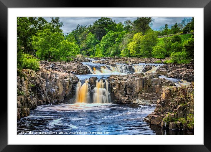 Low Force, River Tees Framed Mounted Print by Trevor Camp