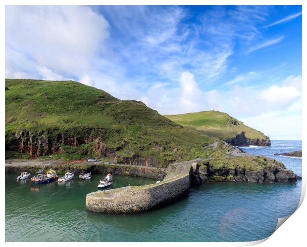 Boscastle North Cornwall  Print by chris smith
