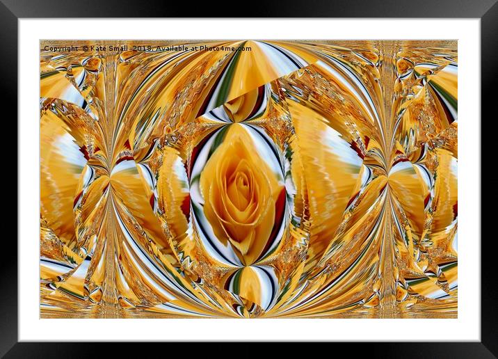 Heart of Gold Framed Mounted Print by Kate Small