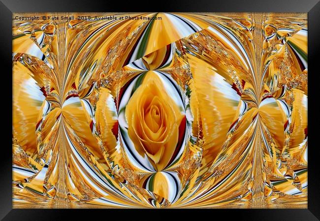 Heart of Gold Framed Print by Kate Small