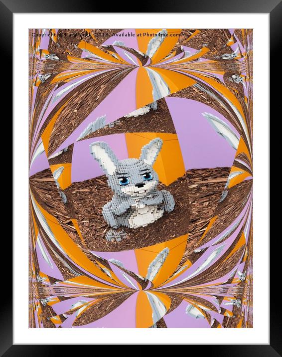 Easter Bunny Framed Mounted Print by Kate Small