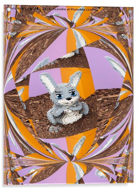 Easter Bunny Acrylic by Kate Small