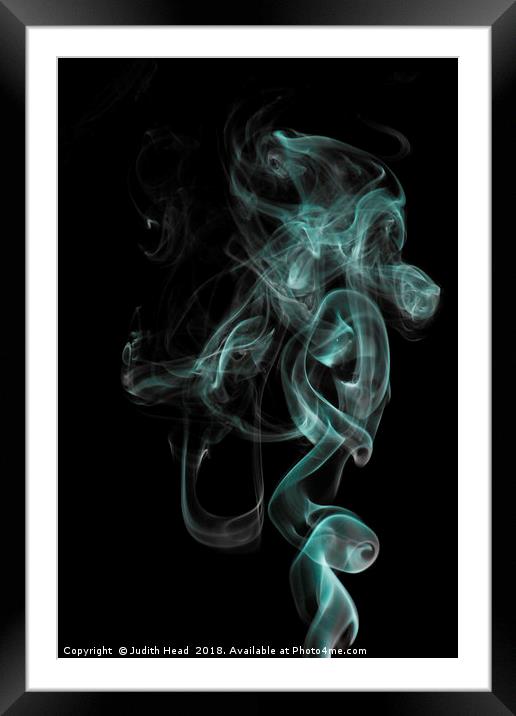 Smoke Art 001 Framed Mounted Print by Judith Head