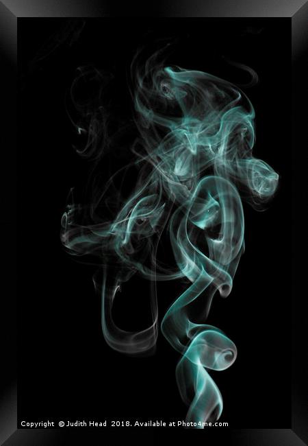 Smoke Art 001 Framed Print by Judith Head
