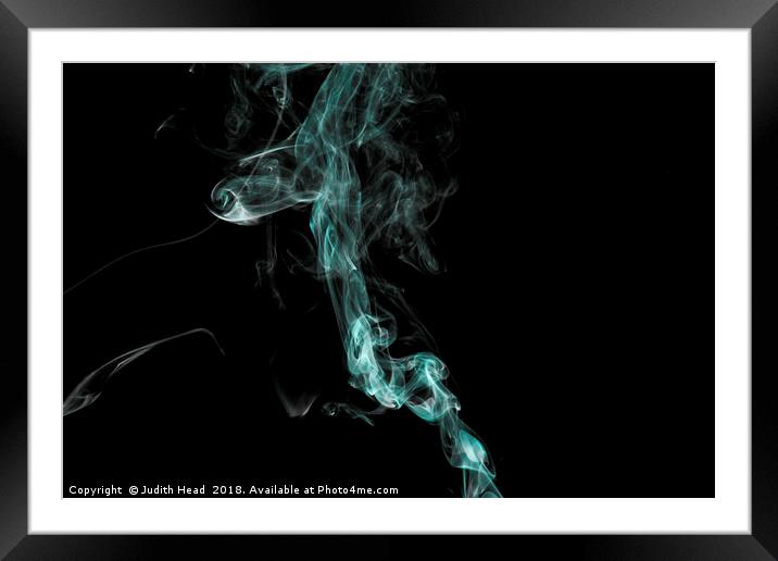 Smoke Art 002 Framed Mounted Print by Judith Head