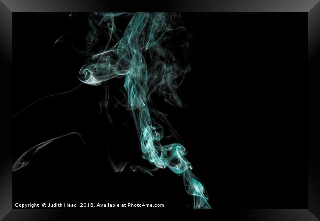 Smoke Art 002 Framed Print by Judith Head