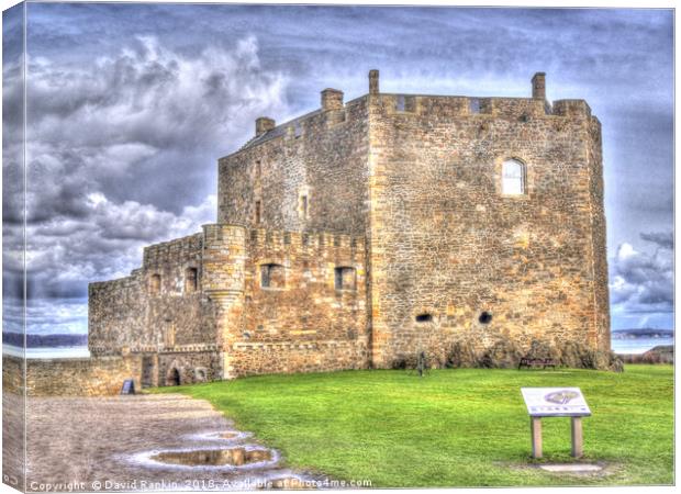 Blackness Castle HDR ( Fort William in Outlander ) Canvas Print by Photogold Prints