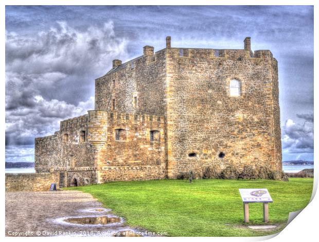 Blackness Castle HDR ( Fort William in Outlander ) Print by Photogold Prints