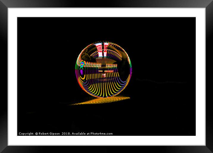 Roller ball Framed Mounted Print by Robert Gipson