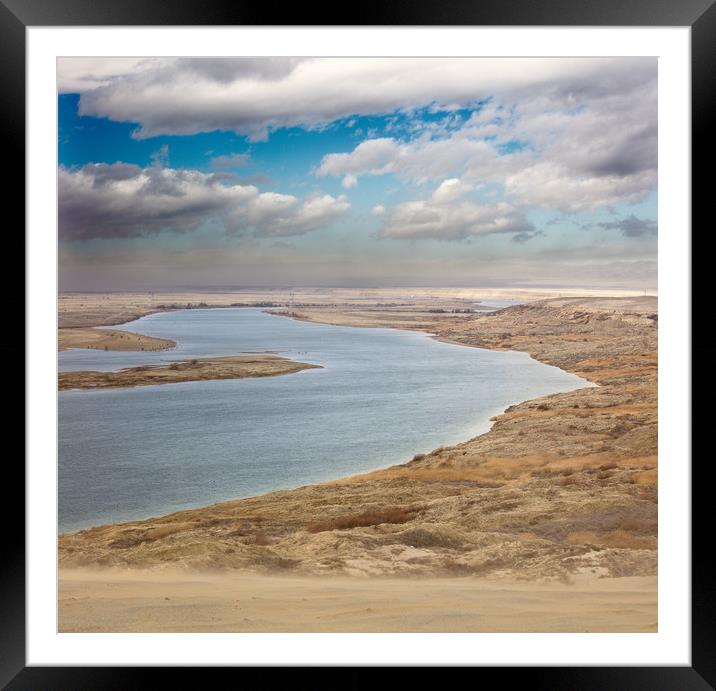 Clearing Winter Storm, White Bluffs Ferry Landing Framed Mounted Print by David Roossien