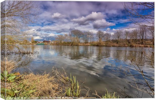 The River Trent Canvas Print by Brian Fagan
