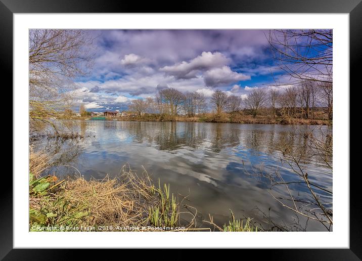 The River Trent Framed Mounted Print by Brian Fagan