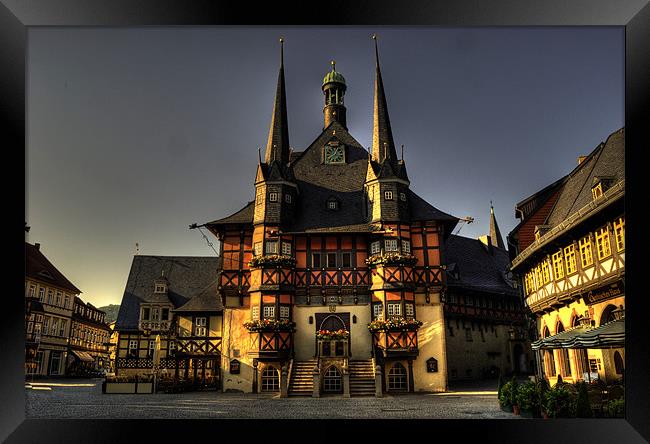 The Rathaus of Wernigerode Framed Print by Rob Hawkins