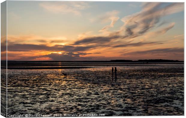 West Kirby Sunset Dreams   Canvas Print by David Chennell