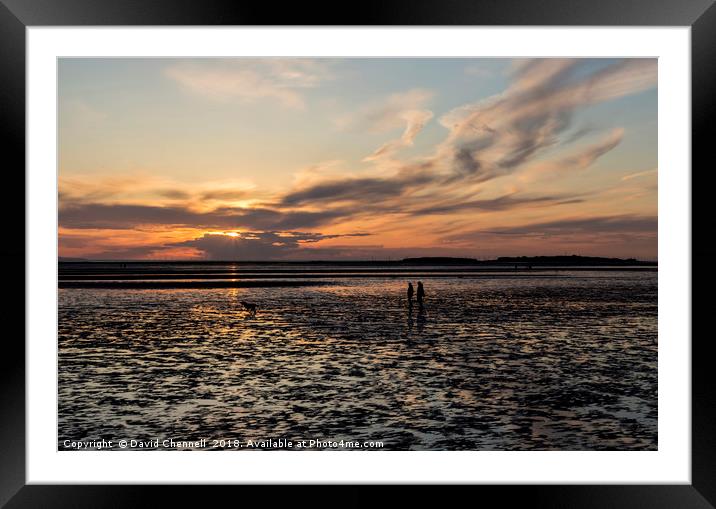 West Kirby Sunset Dreams   Framed Mounted Print by David Chennell