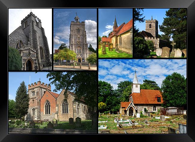 Churches of Hillingdon Framed Print by Chris Day