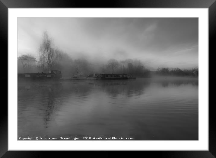 Standestead Abbotts in the mist BW Framed Mounted Print by Jack Jacovou Travellingjour