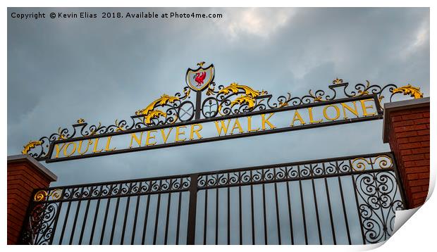 Shankly Gates: Liverpool's Heartbeat Print by Kevin Elias