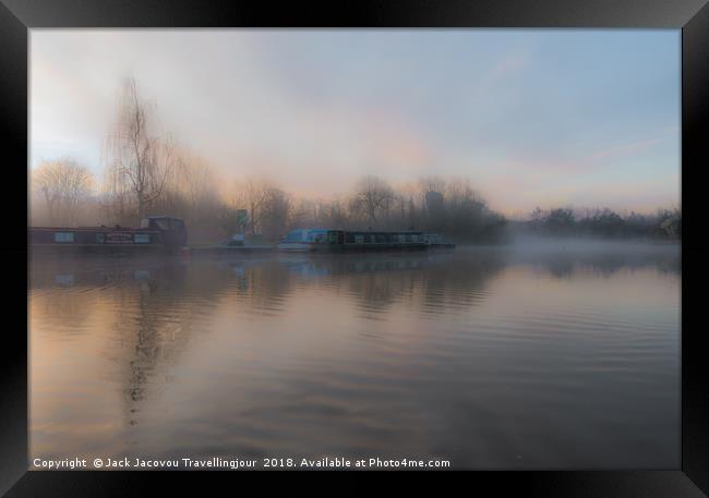 Mist on the River Lee Framed Print by Jack Jacovou Travellingjour