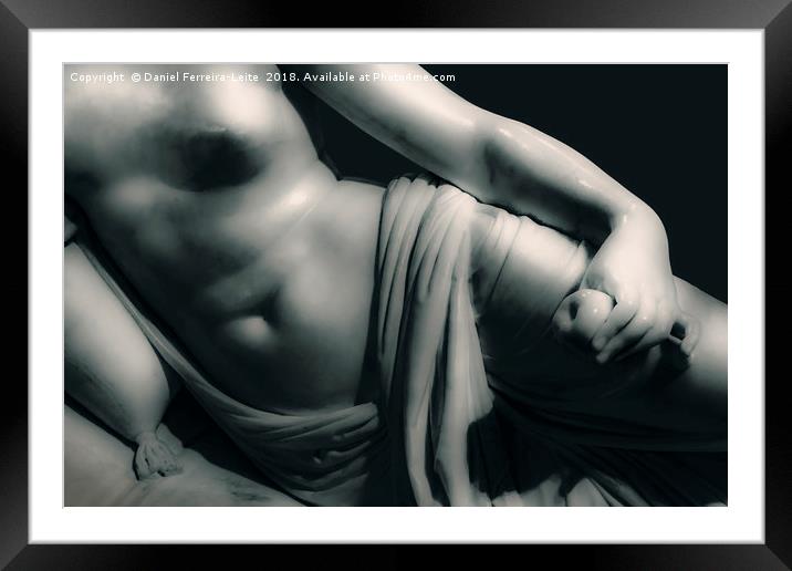 Woman on Bed Sculpture Isolated Photo Framed Mounted Print by Daniel Ferreira-Leite
