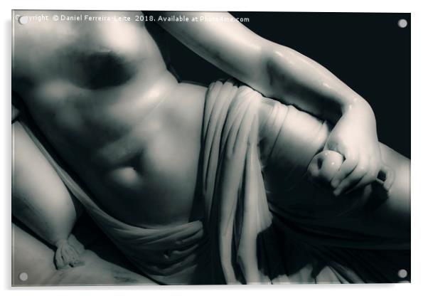 Woman on Bed Sculpture Isolated Photo Acrylic by Daniel Ferreira-Leite