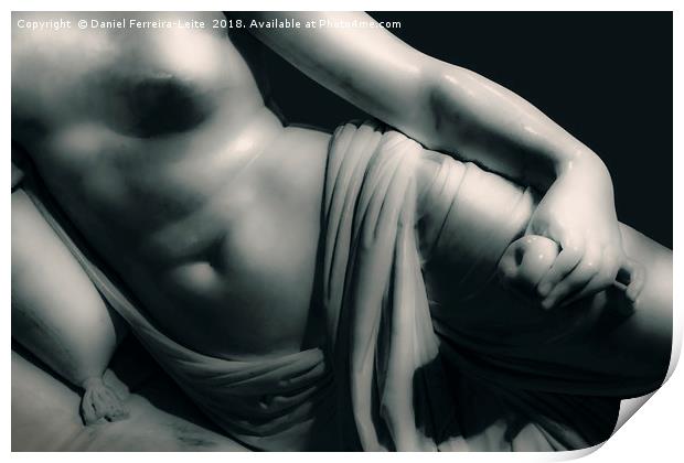 Woman on Bed Sculpture Isolated Photo Print by Daniel Ferreira-Leite