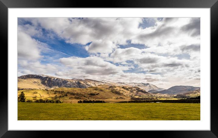 Helvellyn Mountains Framed Mounted Print by Naylor's Photography