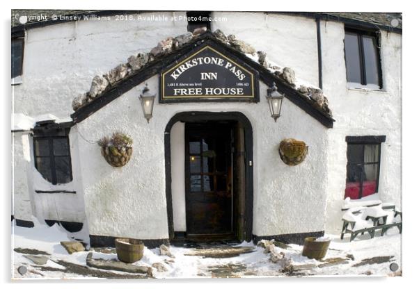 The Kirkstone Pass Inn, Entrance Acrylic by Linsey Williams