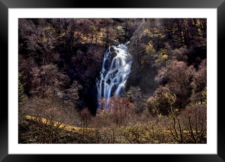 Silver Falls Framed Mounted Print by David Hare