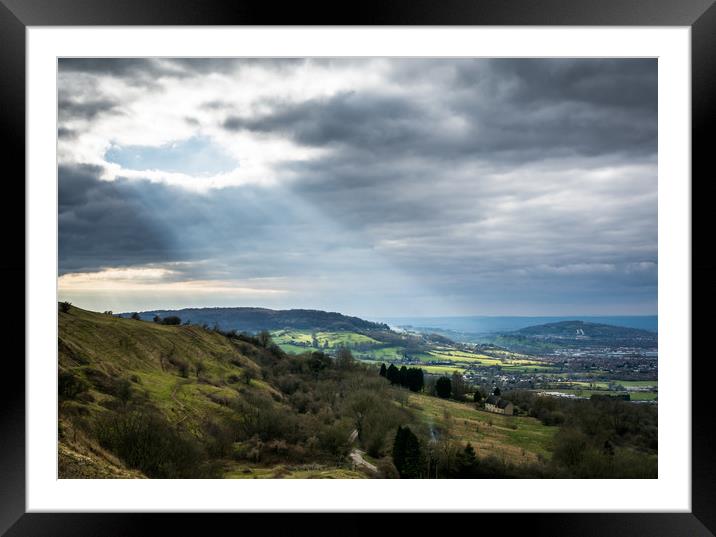 The View from Crickley Hill Framed Mounted Print by Katie Mitchell