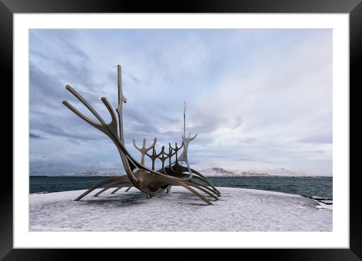 The Sun Voyager Framed Mounted Print by Katie Mitchell