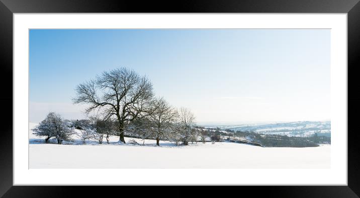 A Wintery Scene Framed Mounted Print by Katie Mitchell