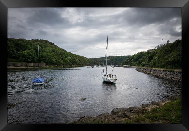 Solva Harbour Framed Print by Katie Mitchell