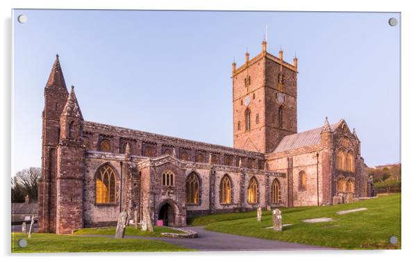 St Davids Cathedral Acrylic by Katie Mitchell