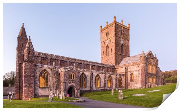 St Davids Cathedral Print by Katie Mitchell