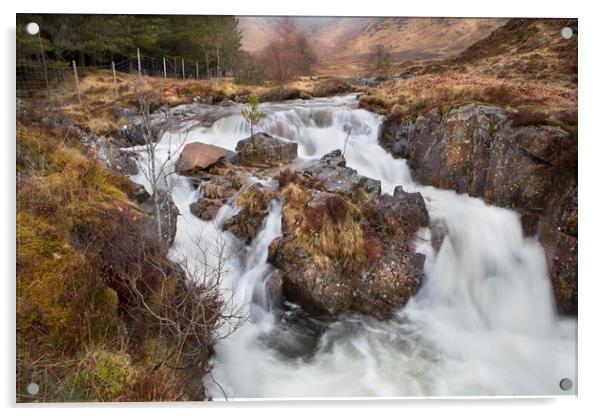 Highland rapids Acrylic by David Hare