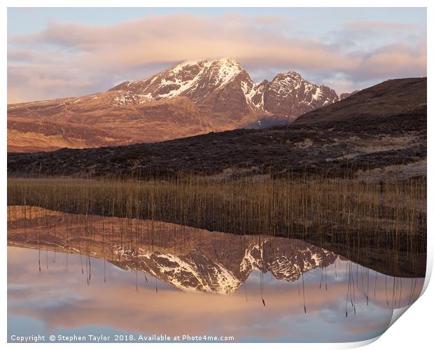 Loch Cill Chriosd Print by Stephen Taylor