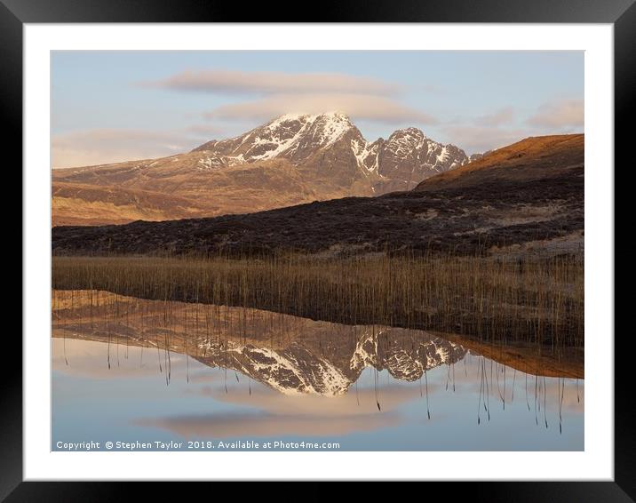 Loch Cill Chriosd Framed Mounted Print by Stephen Taylor