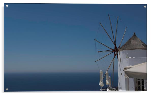 Windmill Acrylic by Alan Sinclair