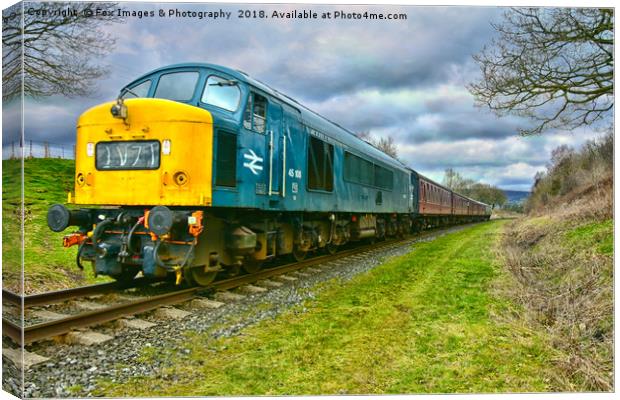 'Historic Deltic Class 45: The British Rail Legend Canvas Print by Derrick Fox Lomax