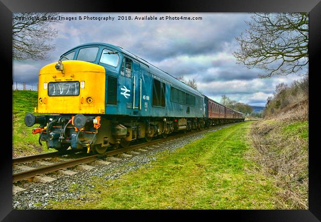 'Historic Deltic Class 45: The British Rail Legend Framed Print by Derrick Fox Lomax