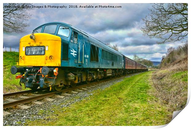 'Historic Deltic Class 45: The British Rail Legend Print by Derrick Fox Lomax