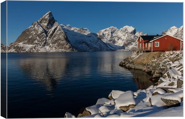 Hamnoy harbour Canvas Print by Thomas Schaeffer