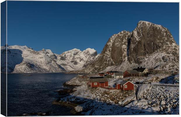 Fjord at Hamnoy  Canvas Print by Thomas Schaeffer