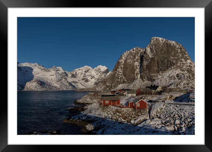 Fjord at Hamnoy  Framed Mounted Print by Thomas Schaeffer