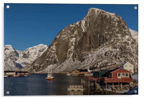 Fjord at Hamnoy Acrylic by Thomas Schaeffer