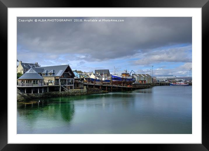 Mallaig Boatyard, Scotland Framed Mounted Print by ALBA PHOTOGRAPHY
